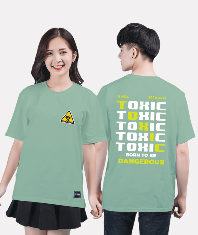 10. Áo lớp T-shirt Basic BST lớp chuyên Xanh Vỏ Đậu