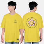 112. Áo lớp T-shirt oversize BST Flowers Vàng Cúc