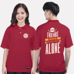 122. Áo lớp Polo Basic BST Friends Đỏ Đô