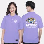 140. Áo lớp Polo Basic BST The Tiger Tím Oải Hương