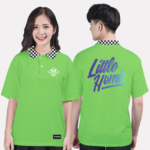 152. Áo lớp Polo Cổ caro BST Hologram Xanh Chuối