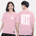 23. Áo lớp T-shirt Basic BST phản quang thường Hồng Nude