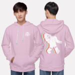 236. Áo lớp Hoodie Basic BST phi hành gia Hồng Phấn