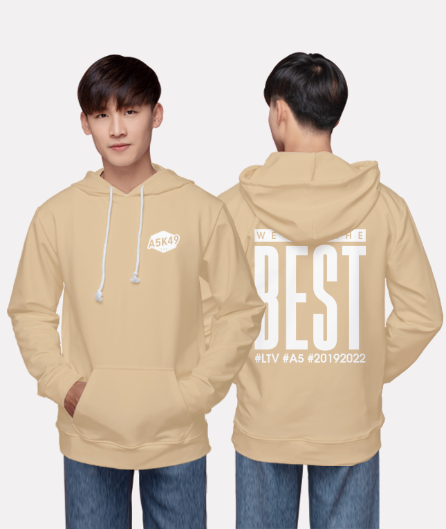 240. Áo lớp Hoodie Basic BST thanh lịch đơn giản Be