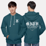 242. Áo lớp Hoodie Basic BST Chuyên Toán Xanh Cổ Vịt