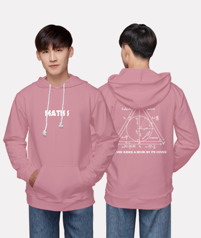 243. Áo lớp Hoodie Basic BST Chuyên Toán Hồng Ấn Độ