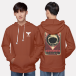 247. Áo lớp Hoodie Basic BST phi hành gia Cam Đất