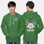 248. Áo lớp Hoodie Basic BST phi hành gia Xanh Lá Cây