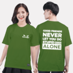 25. Áo lớp T-shirt Basic BST phản quang thường Xanh Rêu