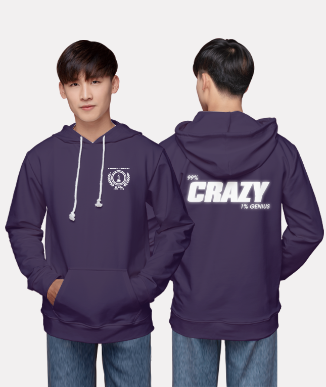 251. Áo lớp Hoodie Basic BST Chuyên Hóa Tím Huế