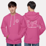 258. Áo lớp Hoodie Basic BST Polygon Hồng Cánh Sen