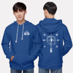 259. Áo lớp Hoodie Basic BST Polygon Xanh Sapphire