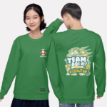 267. Áo lớp Sweater Basic BST đáng yêu Chibi Xanh Lá Cây