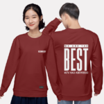 269. Áo lớp Sweater Basic BST Đơn giản Đỏ Đô