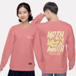 271. Áo lớp Sweater Basic BST Chuyên Toán Hồng Nude