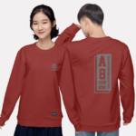 275. Áo lớp Sweater Basic BST phản quang thường Cam Đất