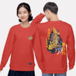 278. Áo lớp Sweater Basic BST 12 con giáp Cam Tươi