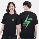 28. Áo lớp T-shirt Basic BST dạ quang Đen