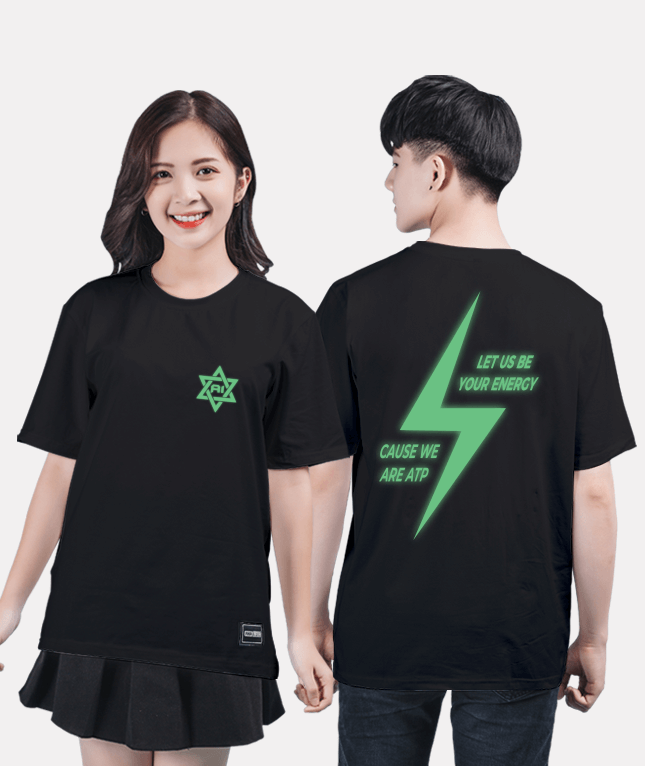 28. Áo lớp T-shirt Basic BST dạ quang Đen