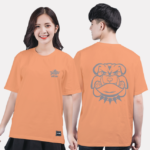 298. Áo lớp T-shirt Basic BST thanh lịch đơn giản Cam San Hô