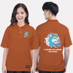 299. Áo lớp Polo Basic BST Global Cam Đất