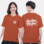 3. Áo lớp T-shirt Basic BST Cool ngầu cá tính Cam Đất