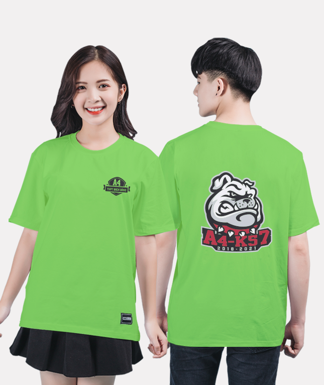 303. Áo lớp T-shirt Basic BST The Dog Xanh Chuối