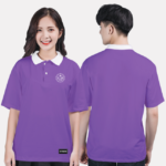 306. Áo lớp Polo Basic BST Đơn giản Tím Royal