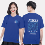 307. Áo lớp T-shirt Basic BST Đơn giản Xanh Sapphire