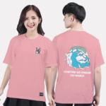 309. Áo lớp T-shirt Basic BST The Dog Hồng Nude