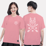 32. Áo lớp T-shirt Basic BST Polygon Hồng Ấn Độ