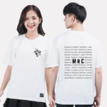 342. Áo lớp T-shirt Basic BST Polygon Trắng Gạo