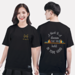 343. Áo lớp T-shirt Basic BST câu lạc bộ Đen