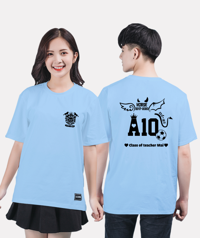 345. Áo lớp T-shirt Basic BST Cool ngầu cá tính Xanh Hòa Bình