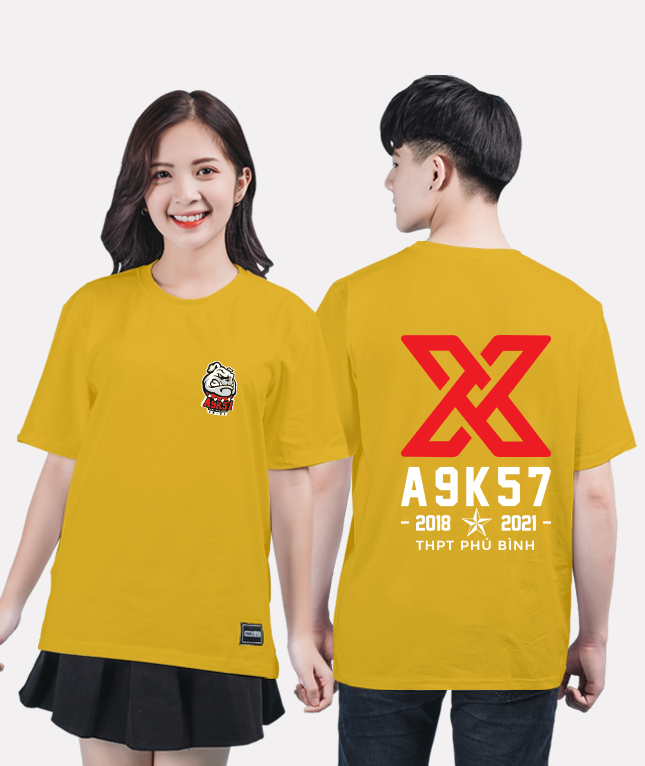 347. Áo lớp T-shirt Basic BST Cool ngầu cá tính Vàng Mù Tạt