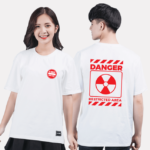 39. Áo lớp T-shirt Basic BST Warning Trắng