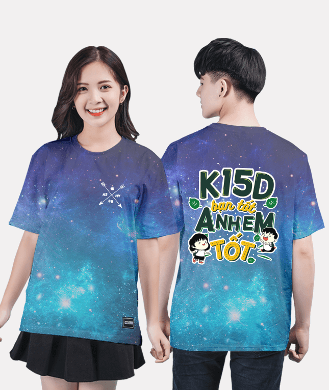 49. Áo lớp T-shirt 3D BST thanh lịch đơn giản Galaxy