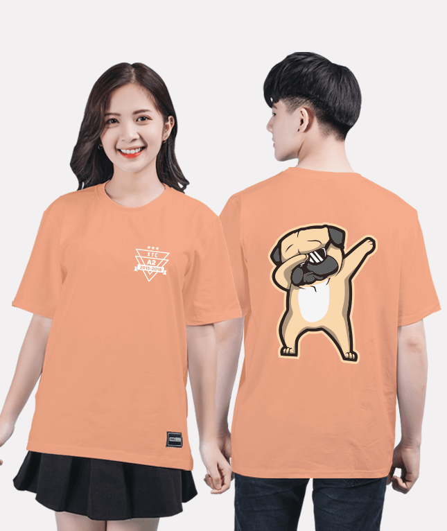 5. Áo lớp T-shirt Basic BST The Dog Cam San Hô