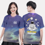 52. Áo lớp T-shirt 3D BST phi hành gia Galaxy