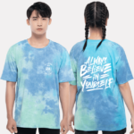 58. Áo lớp T-shirt tiedye BST thanh lịch đơn giản Galaxy