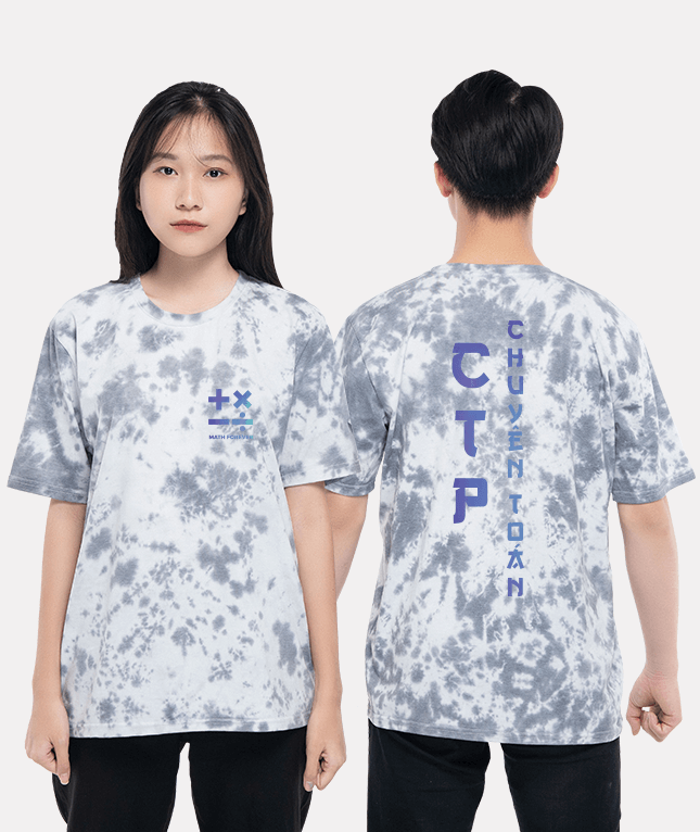 63. Áo lớp T-shirt tiedye BST Hologram Grey