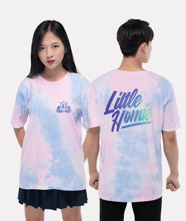 64. Áo lớp T-shirt tiedye BST Hologram Unicorn