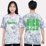 69. Áo lớp T-shirt tiedye BST dạ quang Grey