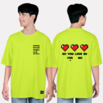 92. Áo lớp T-shirt oversize BST đáng yêu Chibi Vàng Neon