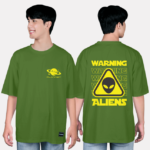 93. Áo lớp T-shirt oversize BST Planet Xanh Rêu