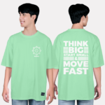 97. Áo lớp T-shirt oversize BST Typo Xanh Ngọc