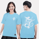 310. Áo lớp T-shirt Basic BST thanh lịch đơn giản Xanh Thiên Thanh