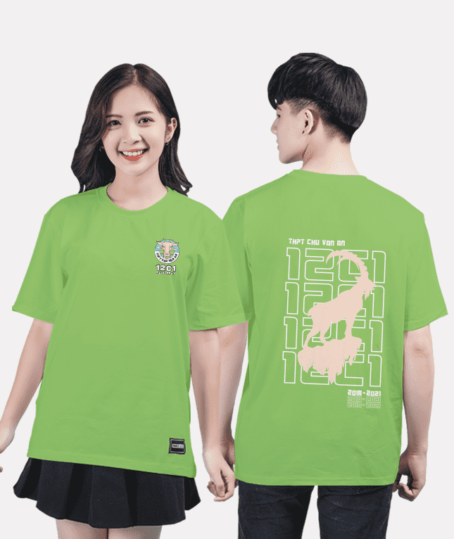 360. Áo lớp T-shirt Basic BST Goat Xanh ô-liu