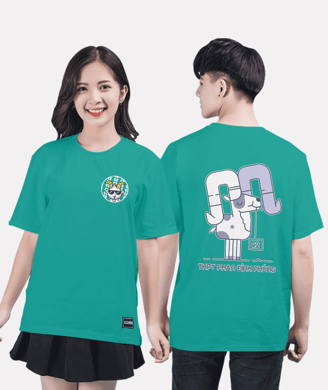 362. Áo lớp T-shirt Basic BST Goat Xanh cẩm thạch