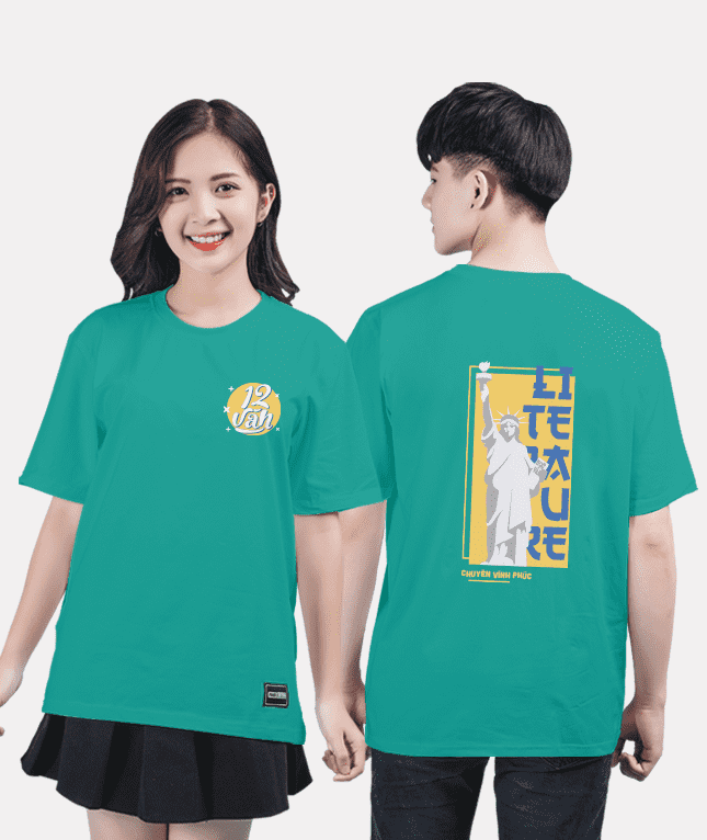 365. Áo lớp T-shirt Basic BST Chuyên Văn Xanh cẩm thạch